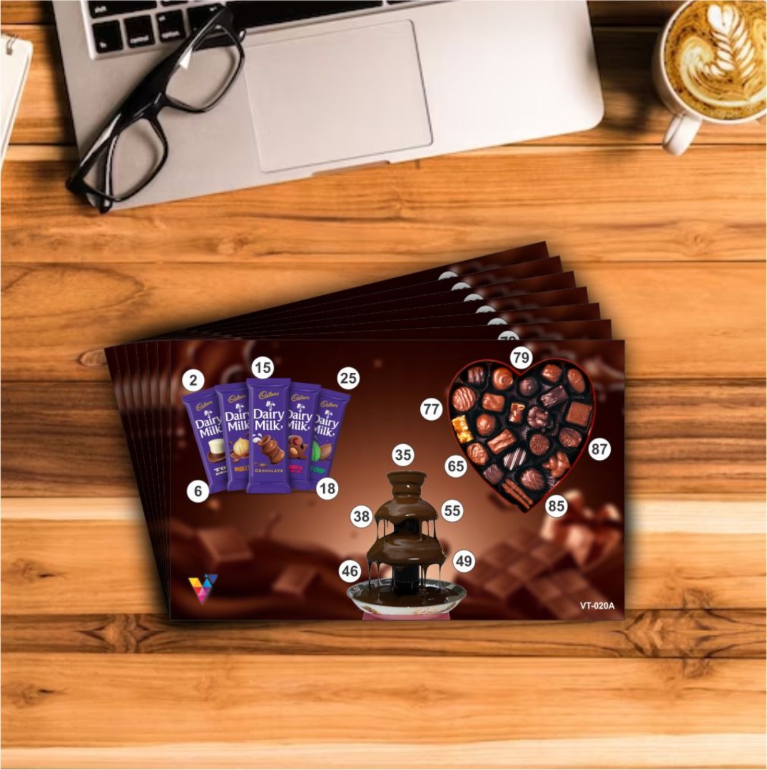 Chocolate Tambola Tickets